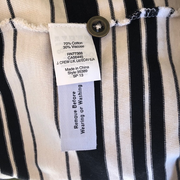 J. Crew Villa Striped Black Tank Summer Dress - Picture 7 of 8